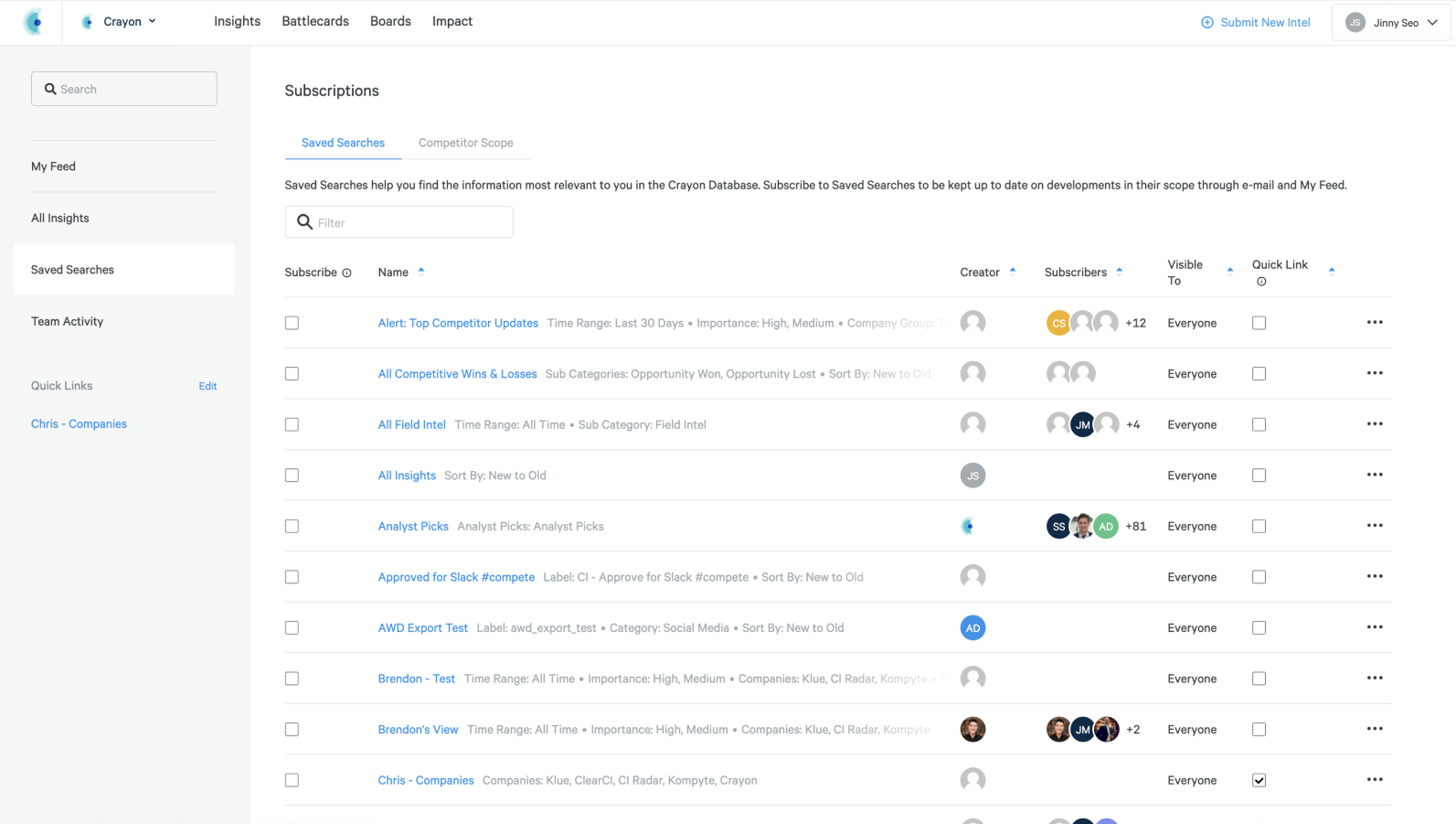 Old landing page