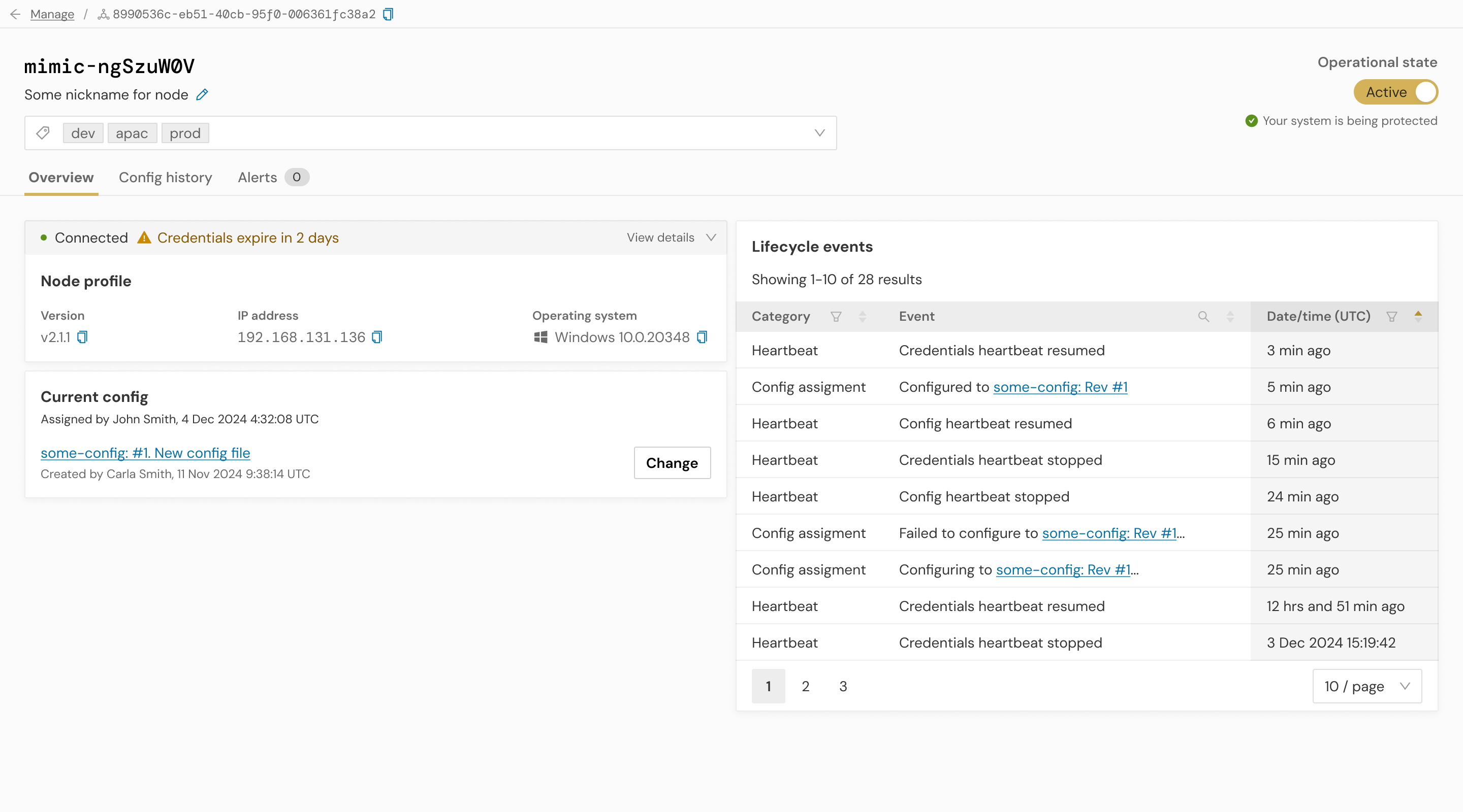 Initial MVP version of Node Details